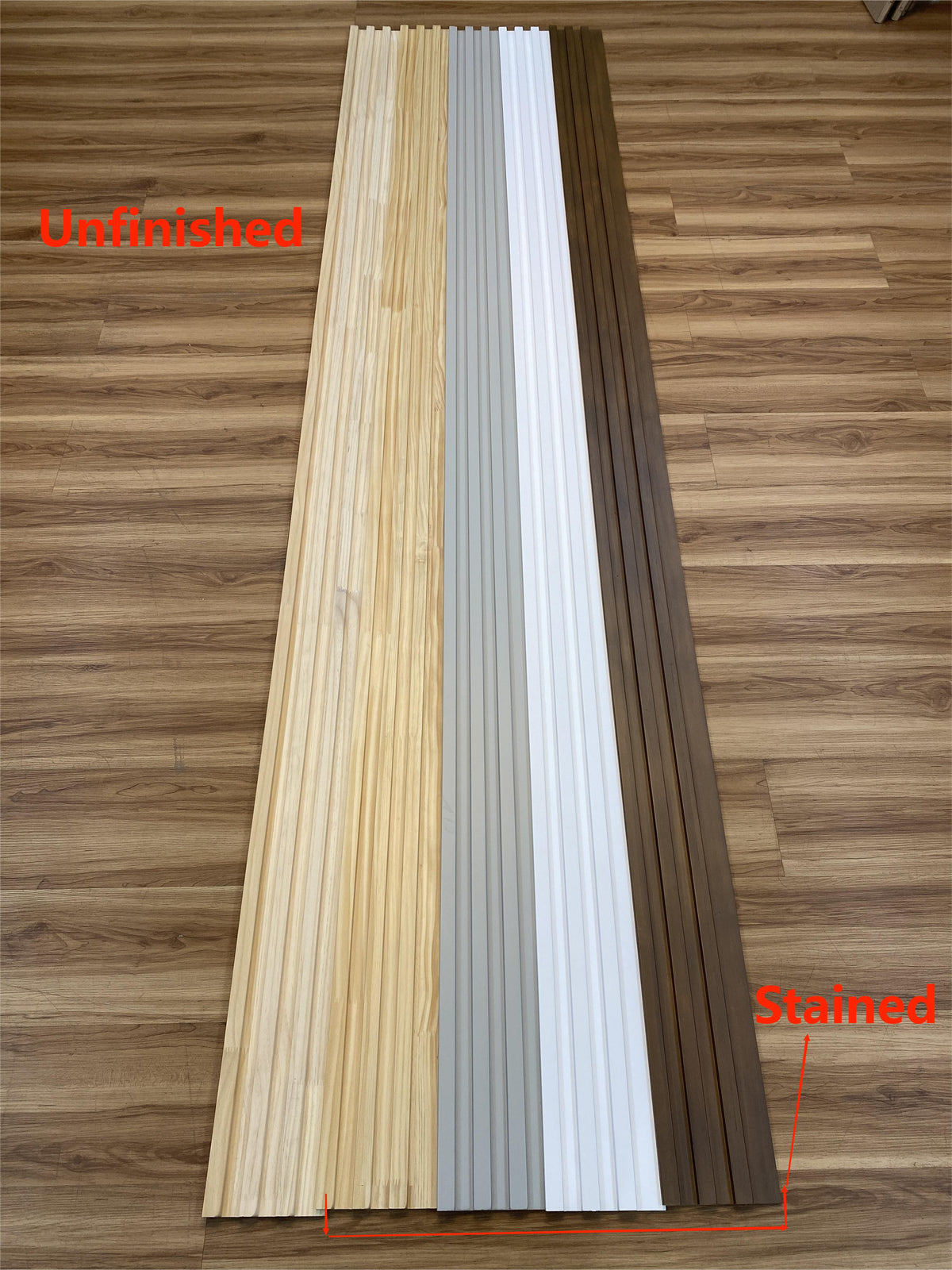 [Fluted Wall Panel] Solid Wood Pine